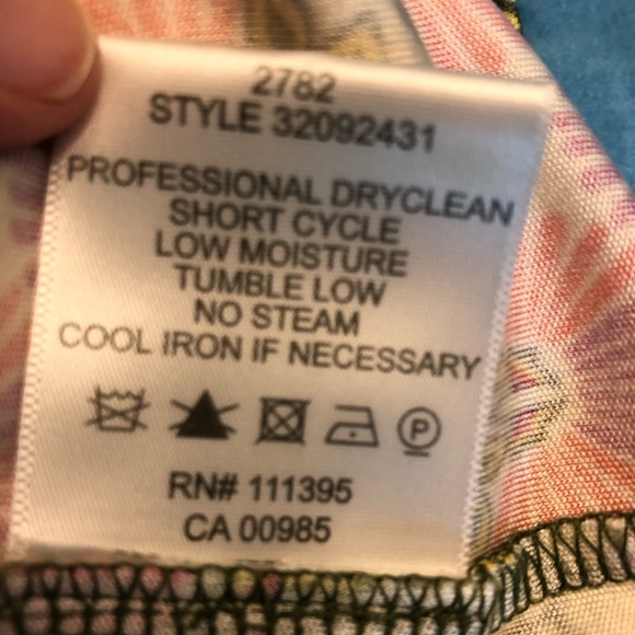 Tory Burch Patterned Silk Maxi Dress, Size Medium. - Picture 7 of 8